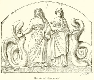 Hygieia and Aesculapius by English School