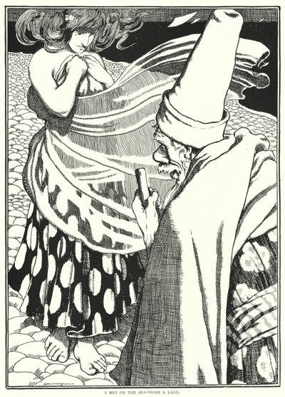 I met on the sea-shore a lady by English School
