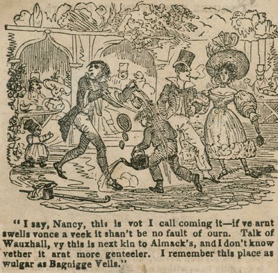 I say, Nancy, this is what I call coming it; Vauxhall Gardens, London by English School