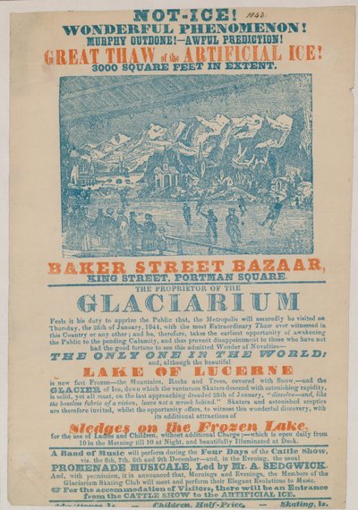 Ice-Rink, Baker Street Bazaar, King Street, Portman Square, London by English School