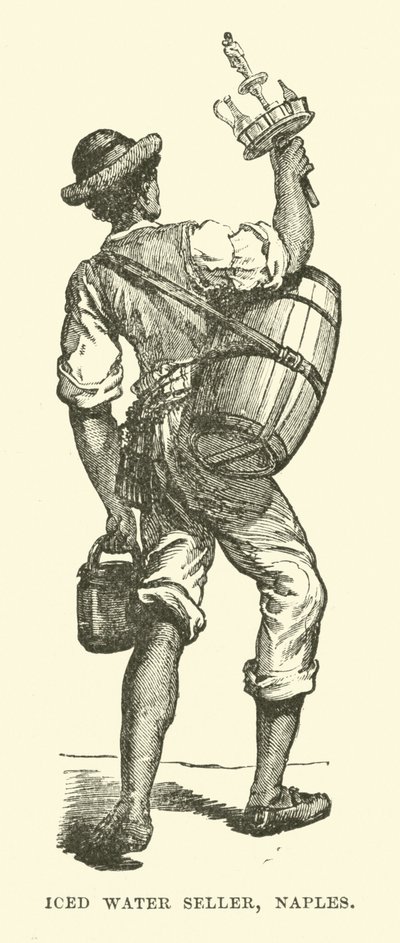 Iced water seller, Naples by English School