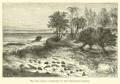 Ideal Landscape of the Cretaceous Period by English School