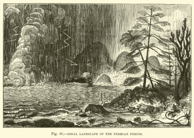 Ideal Landscape of the Permian Period by English School