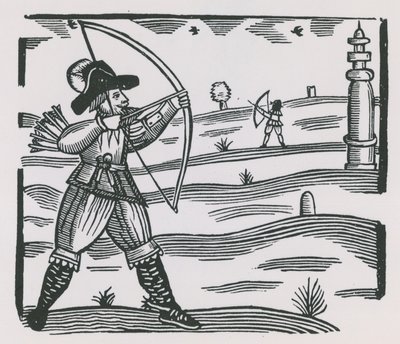 Illustration Depicting Archery by English School