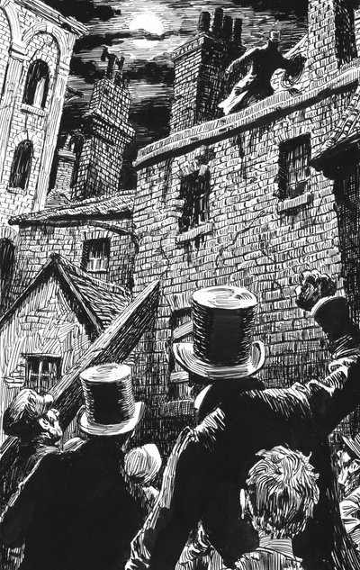 Illustration for Oliver Twist by Charles Dickens by English School