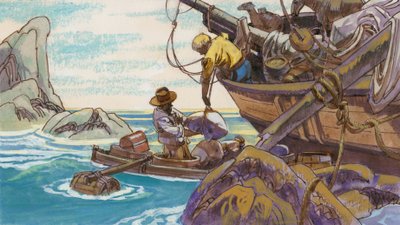Illustration for Swiss Family Robinson by English School