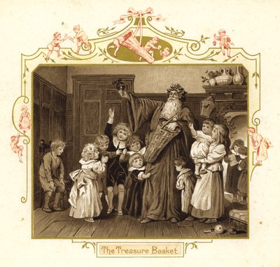 Illustration for The Coming of Father Christmas by English School