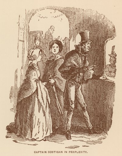 Illustration for The History of Pendennis by Thackeray by English School