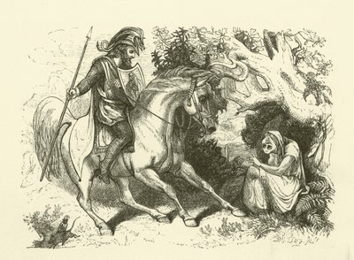 Illustration for The History of Sir Thomas Thumb by English School