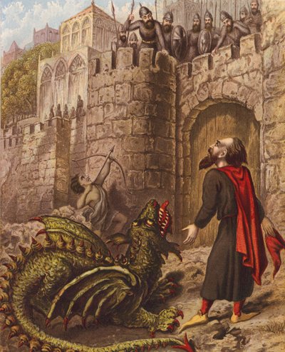 Illustration for The Holy War by John Bunyan by English School