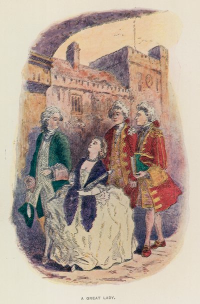 Illustration for The Virginians by Thackeray by English School