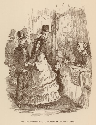 Illustration for Vanity Fair by Thackeray by English School