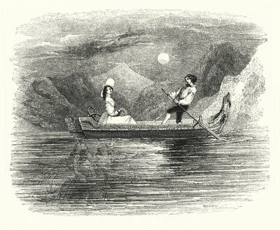 Illustration for the Ballet, Ondine or The Naiad by English School