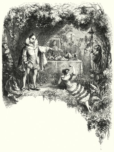 Illustration for the ballet, Le Diable boiteux, or The Devil on Two Sticks by English School