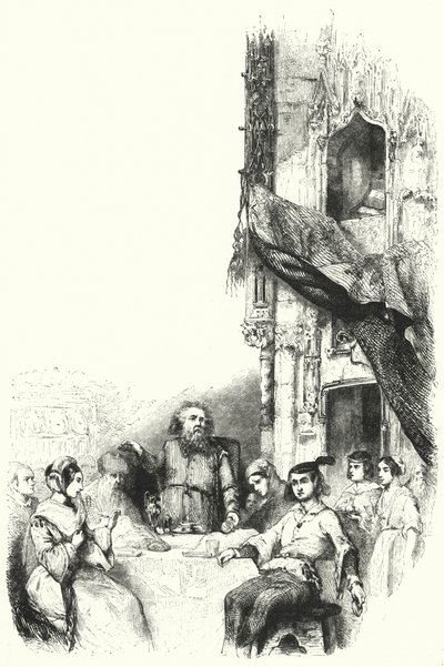 Illustration for the opera La Juive by Fromental Halevy by English School