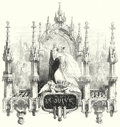 Illustration for the opera La Juive by Fromental Halevy by English School