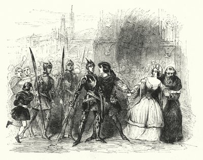 Illustration for the opera La Juive by Fromental Halevy by English School