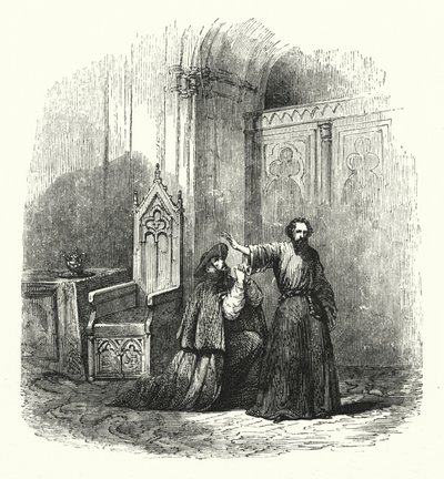 Illustration for the opera La Juive by Fromental Halevy by English School