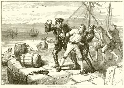 Impressment of Bostonians by Knowles by English School