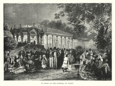 In front of the Kursaal, at Baden by English School