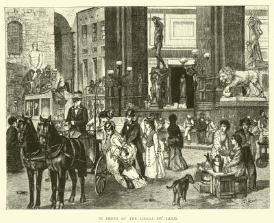 In front of the Loggia de Lanzi by English School