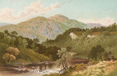 In the Pass of the Trosachs by English School