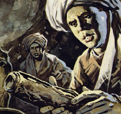 In the jars were scrolls of papyrus by English School