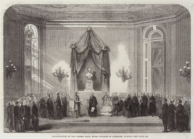 Inauguration of the Albert Hall, Royal College of Surgeons, Dublin by English School