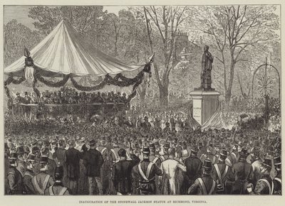 Inauguration of the Stonewall Jackson Statue at Richmond, Virginia by English School