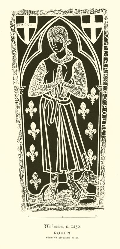 Incised Slab (engraving) by English School