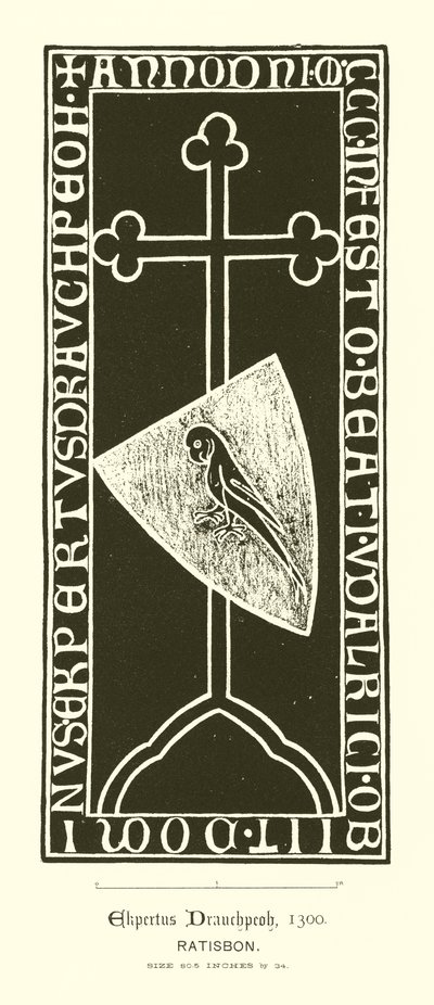 Incised slab by English School