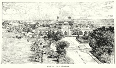 India: Tomb of Akbar, Sikandra by English School