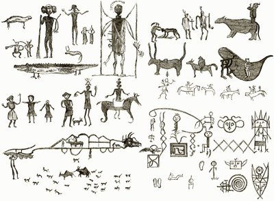 Indian Hieroglyphs by English School