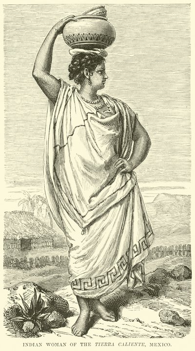 Indian woman of the Tierra Caliente, Mexico by English School