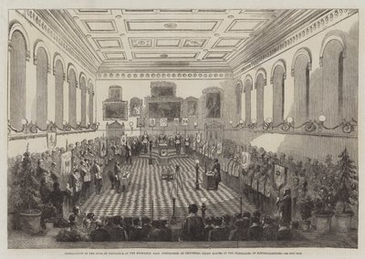 Installation of the Duke of Newcastle at the Mechanics