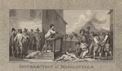 Insurrection of Massianello by English School