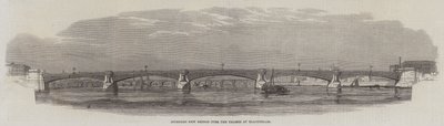 Intended New Bridge over the Thames at Blackfriars by English School