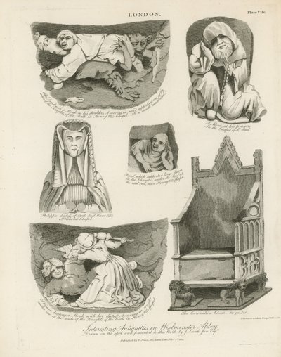 Interesting Antiquities in Westminster Abbey by English School