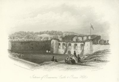 Interior of Beaumaris Castle and Baron Villa by English School