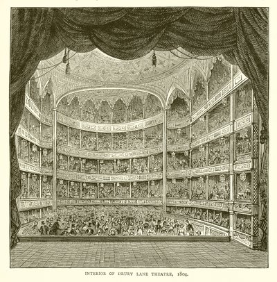 Interior of Drury Lane Theatre, 1804 by English School