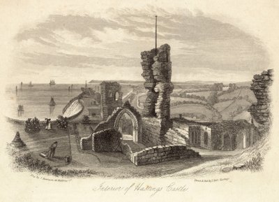 Interior of Hastings Castle by English School