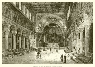 Interior of San Apollinare Nuovo, Ravenna by English School