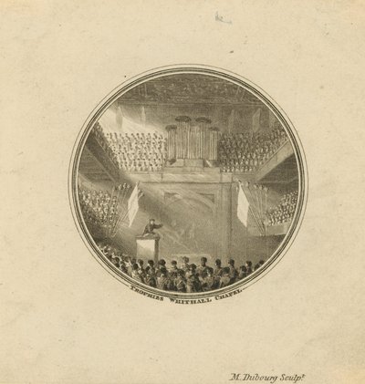 Interior of Whitehall Chapel by English School