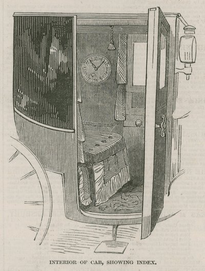 Interior of a cab by English School
