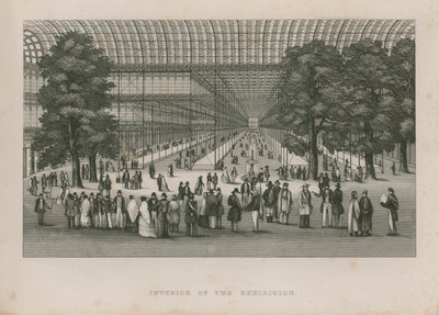 Interior of the Great Exhibition, 1851 by English School