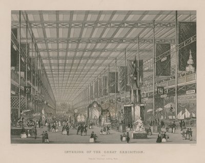Interior of the Great Exhibition, 1851, from the Transept Looking West by English School