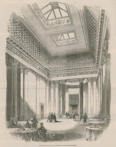 Interior of the Hall of Commerce by English School