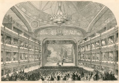 Interior of the Italian Opera House, Covent Garden, London by English School