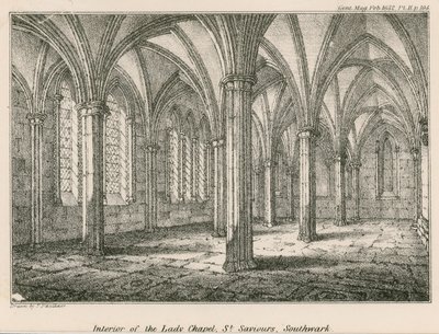 Interior of the Lady Chapel, St Saviour