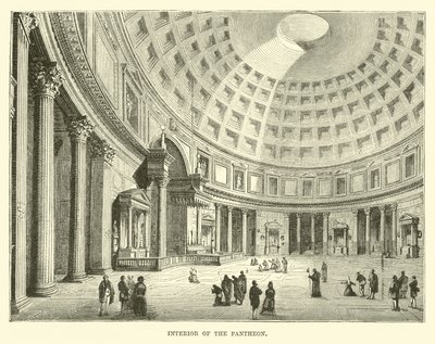 Interior of the Pantheon by English School